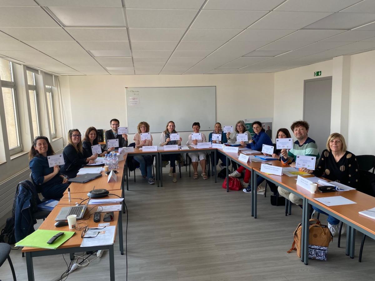 Participants à la session de professionalisation des correspondants handicap normands, le 23 mai 2023