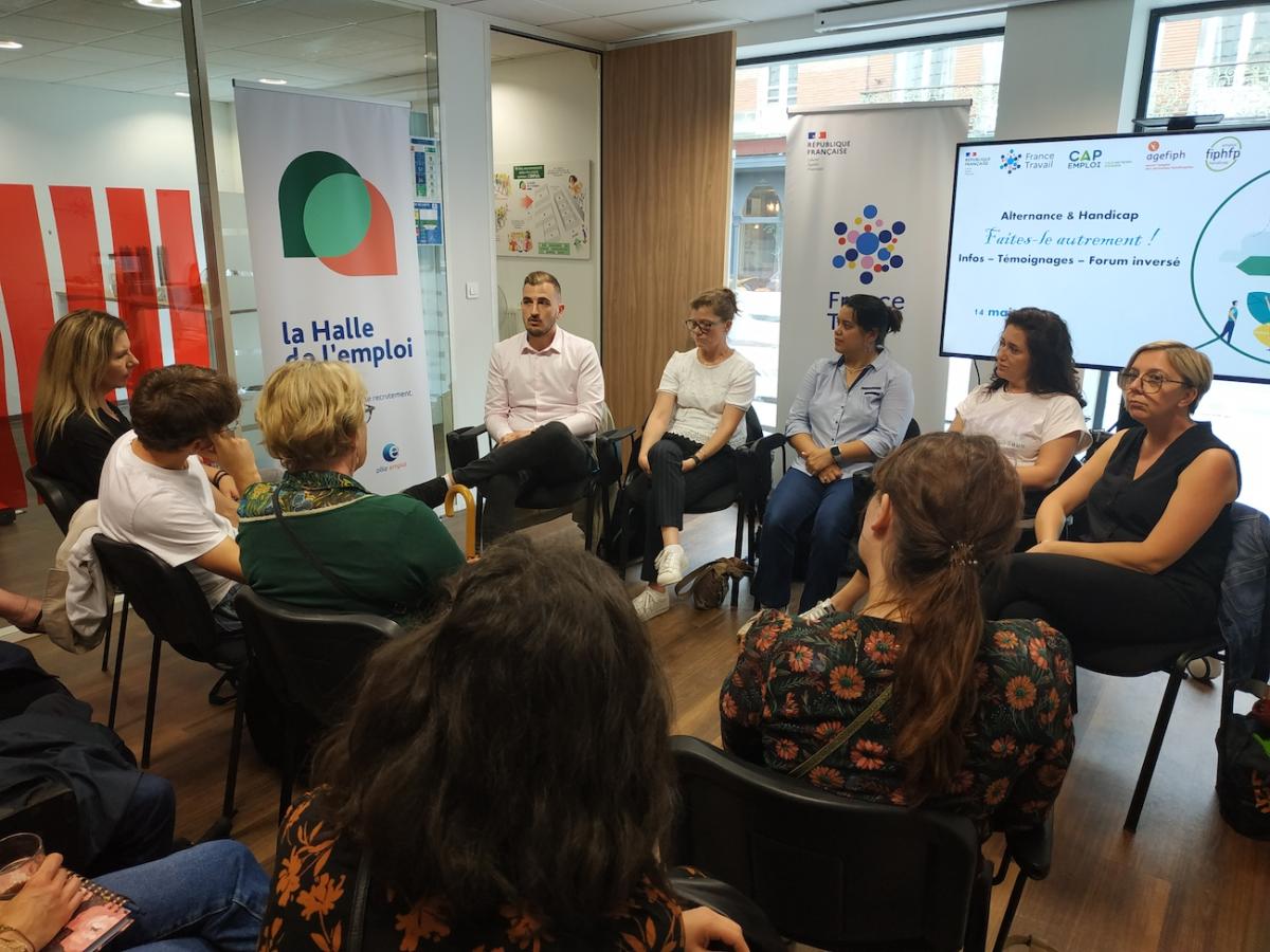 Participants à l'actions Alternance et handicap