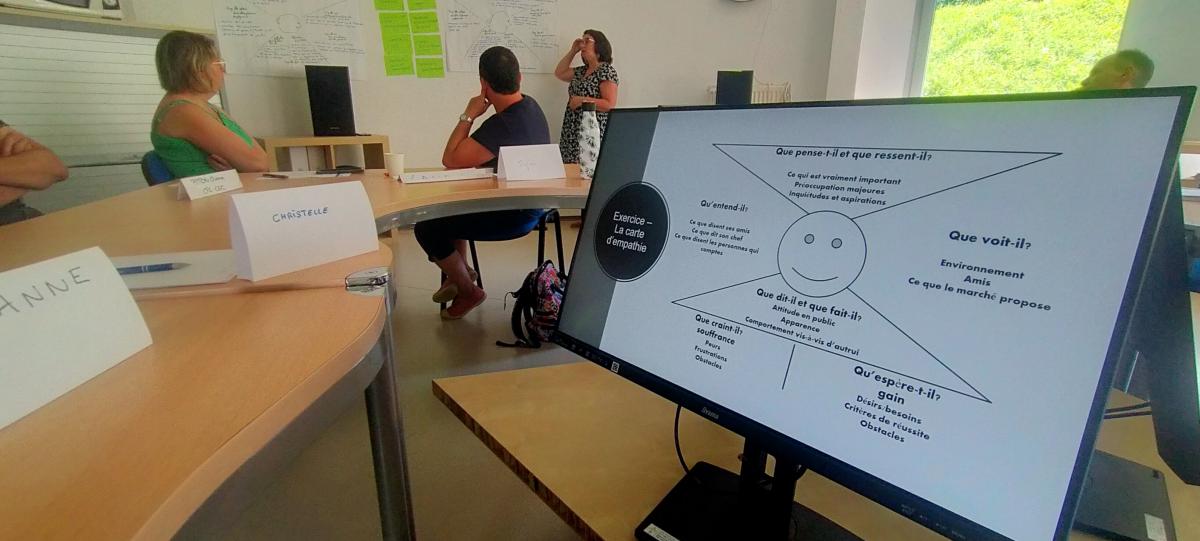 Ecran présentant sous forme schématique les missions du référent handicap