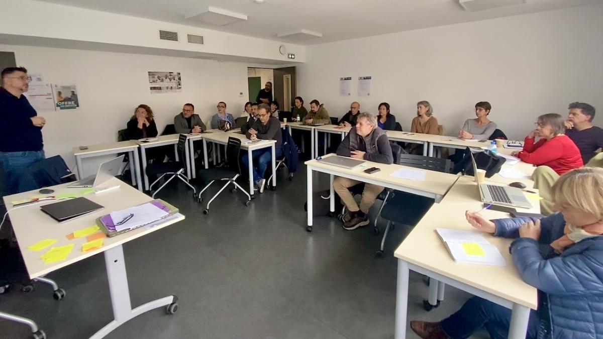 Participans à la réunion du réseau des référents handicap