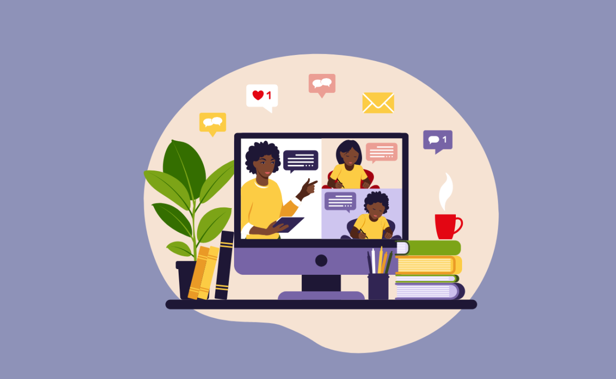 Illustration visioconférence